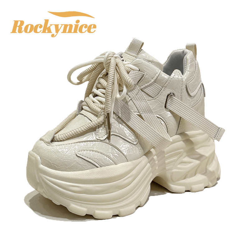 Wedge Heeled Sneaker - 9CM Women Chunky Sneakers New 2026