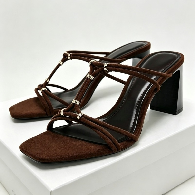 Wide Fit Heels - Summer Heeled Sandals for Women Unique