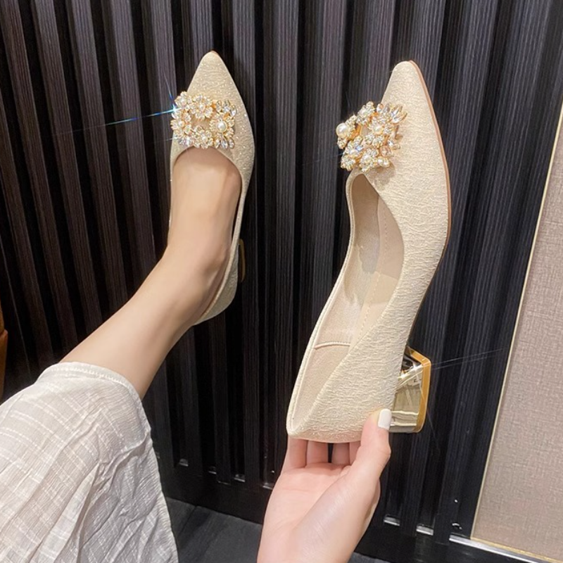 Women Shoes Nb - Autumn New Ladies High Heels Pointed