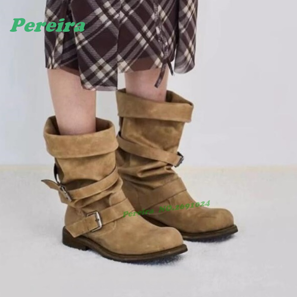 Belt-Buckled Pleated Gladiator - Women'S Shoes For Work ulasan dan harga