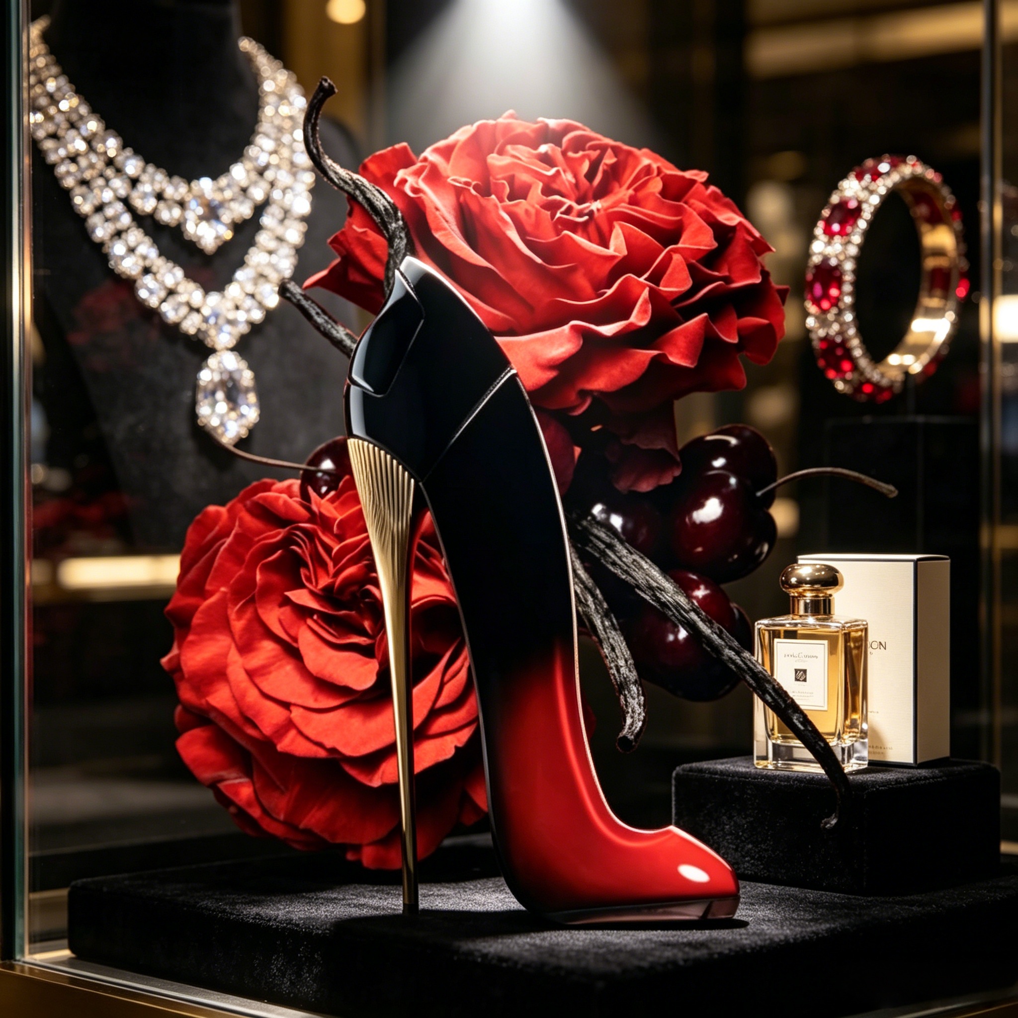Gradient Red Black High Heel W - Women Shoes Black ulasan dan harga