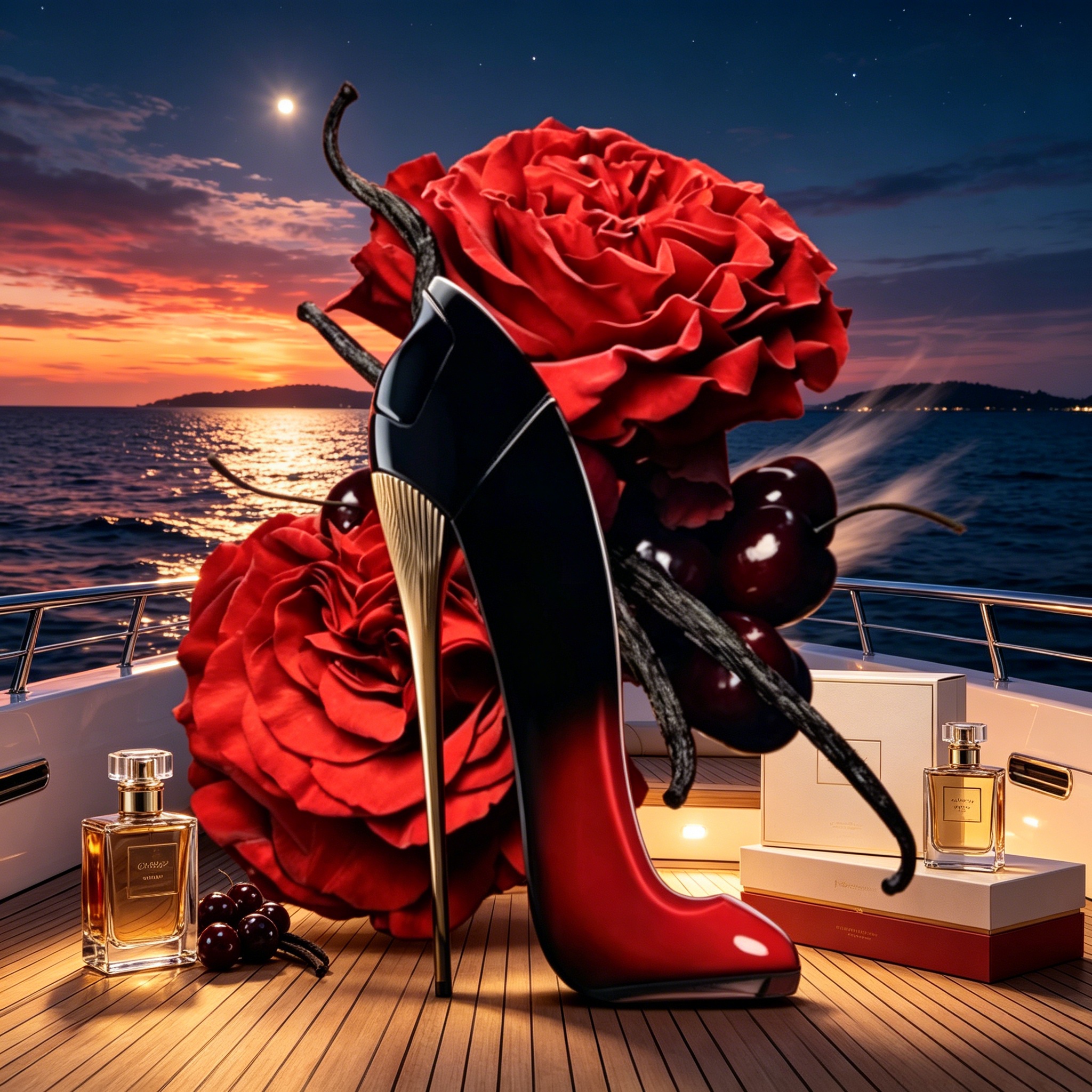 Gradient Red Black High Heel W - Women Shoes Black ulasan dan harga
