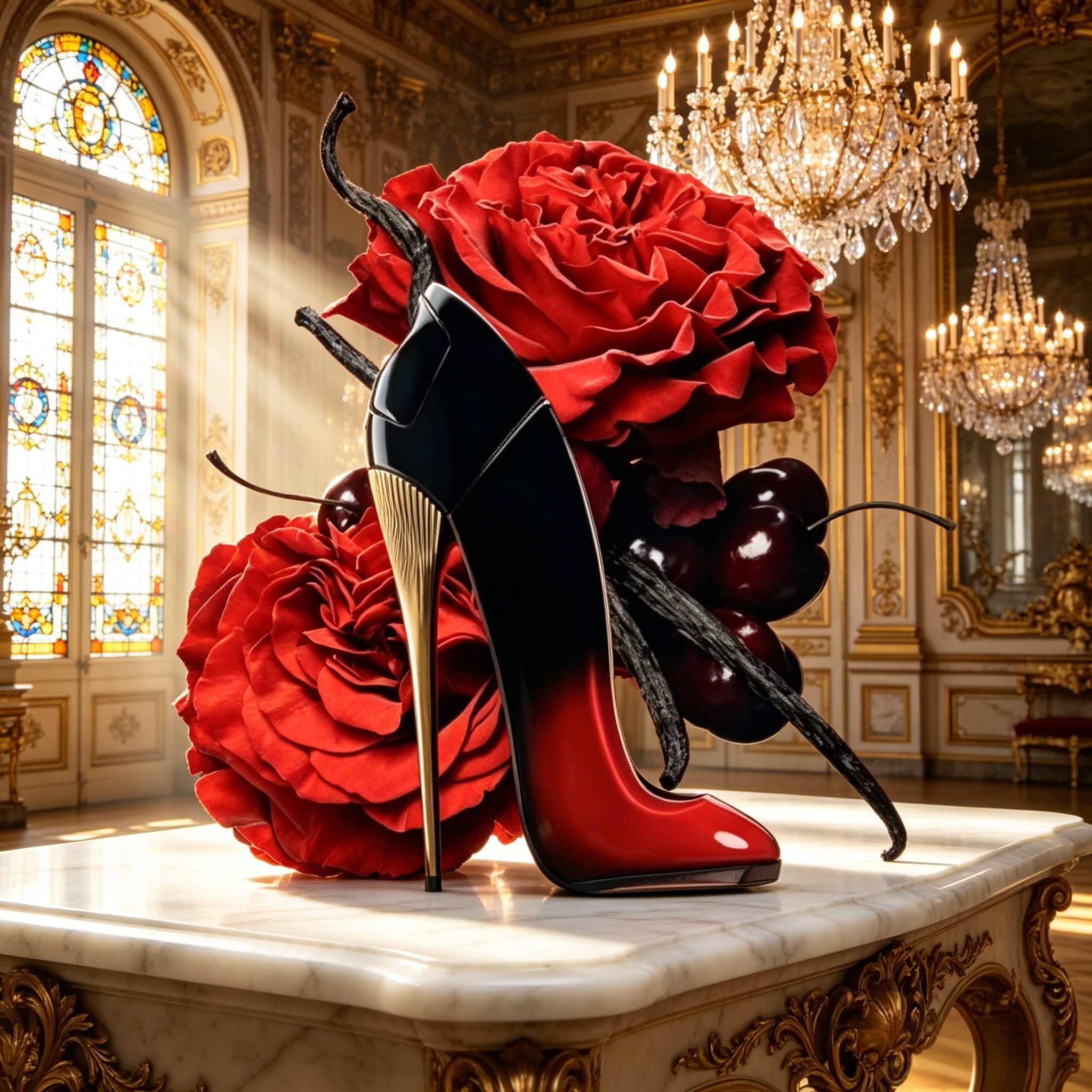 Gradient Red Black High Heel W - Women Shoes Black ulasan dan harga