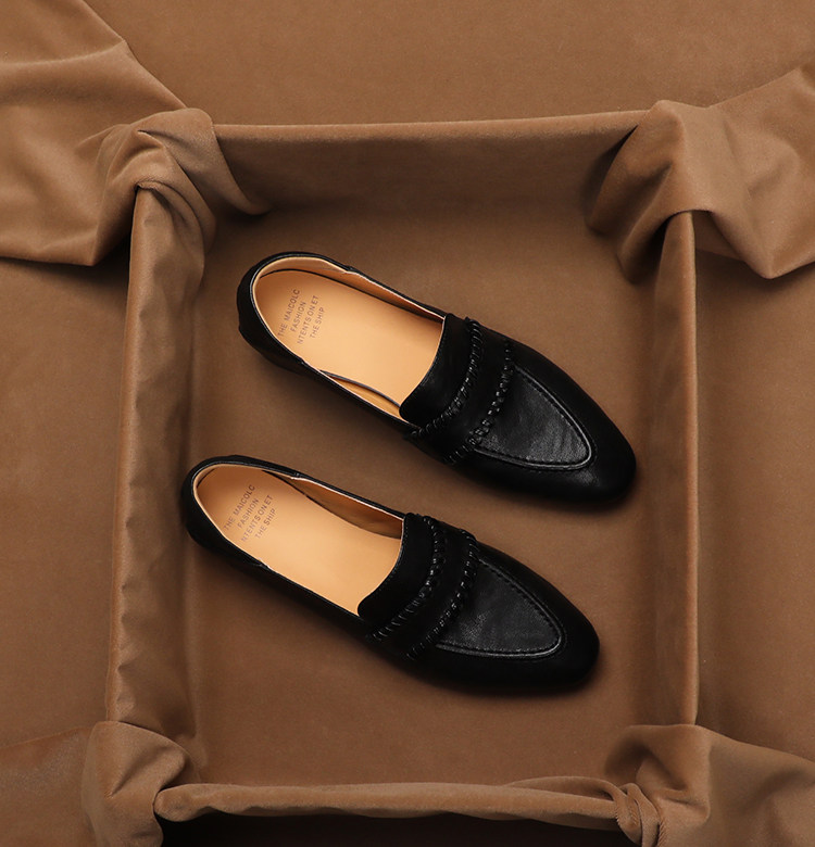 SHOEBOX Retro soft sheepskin o - Women Shoes Elegant ulasan dan harga