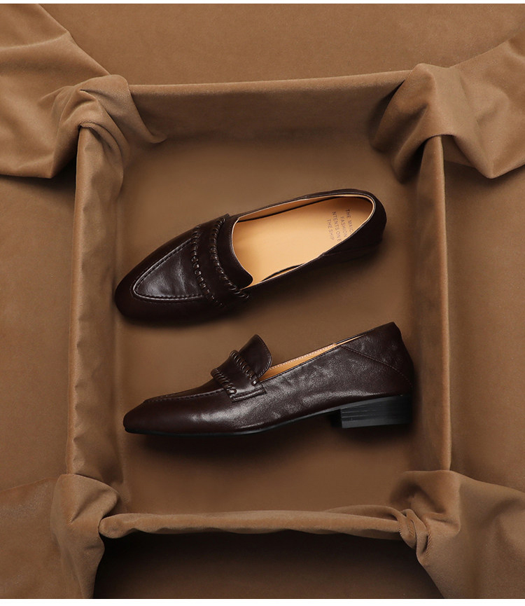 SHOEBOX Retro soft sheepskin o - Women Shoes Elegant ulasan dan harga
