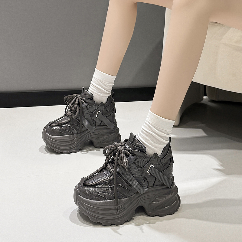 9CM Women Chunky Sneakers New  - Wedge Heeled Sneaker ulasan dan harga