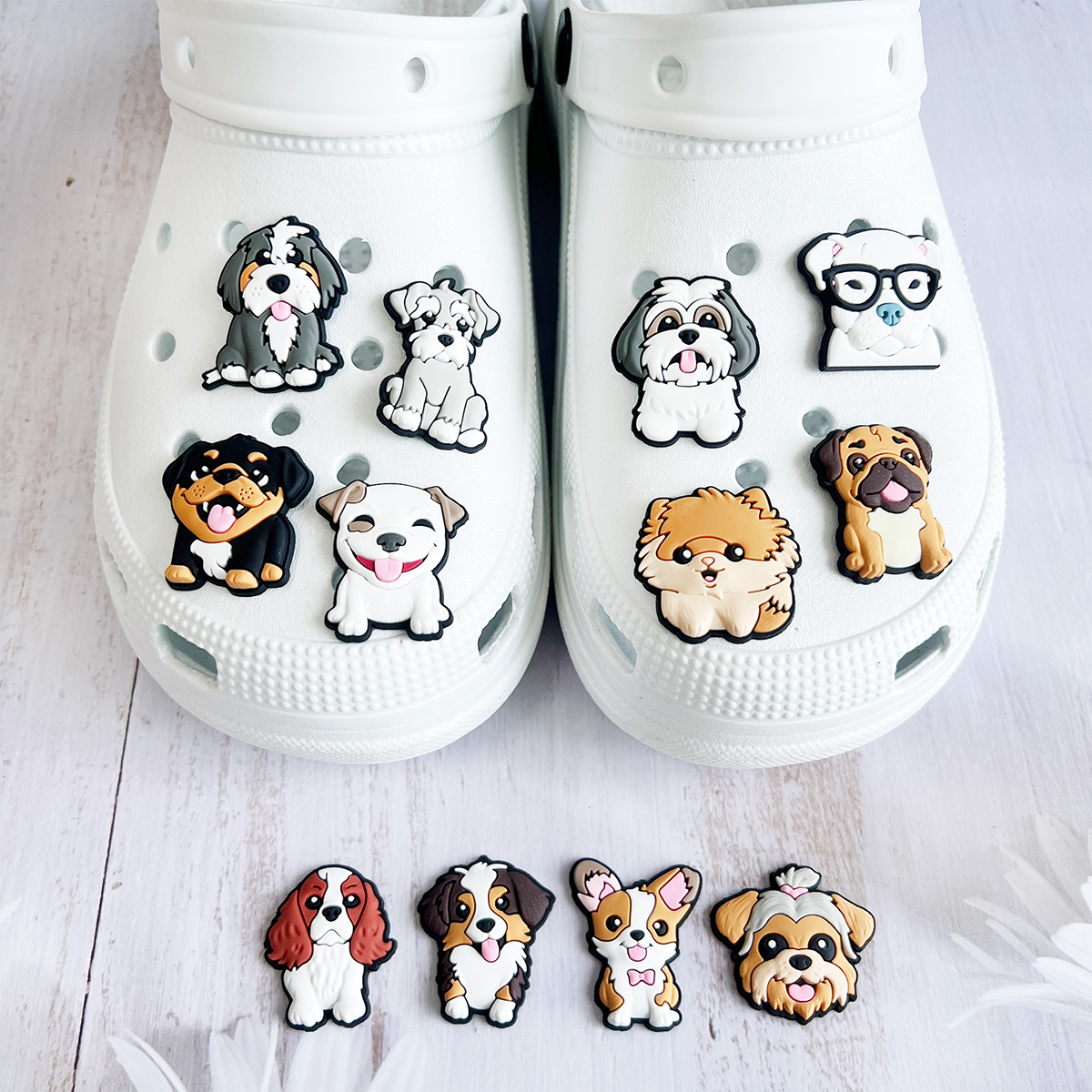 Cute Animals Dog Shoe Charms P - Croc Style Clog ulasan dan harga