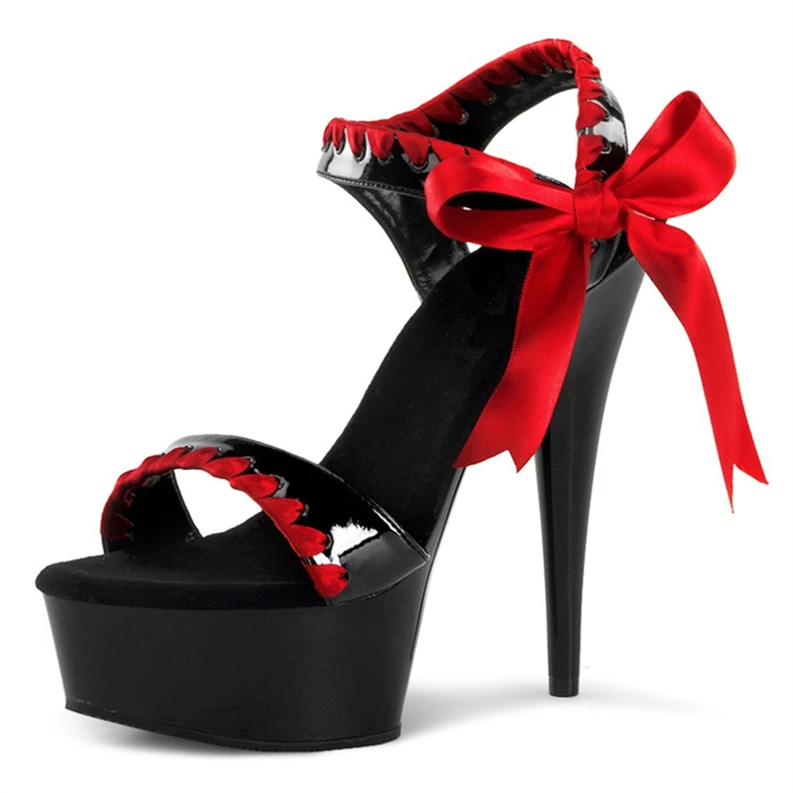 Neo Gothic Heels 15cm - Black  - Wide Fit Heels ulasan dan harga