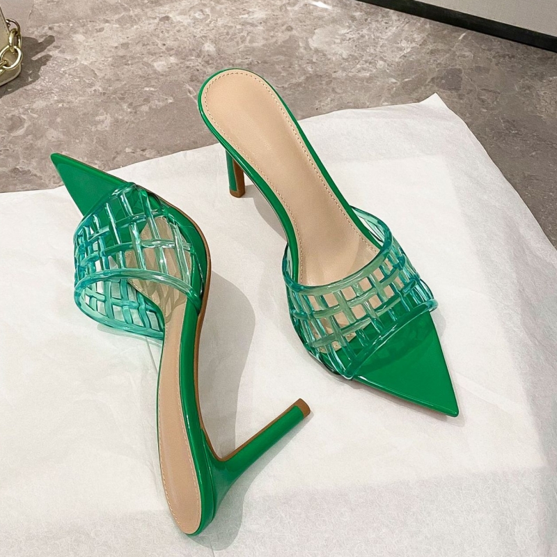 New Summer Women's Pointed Sti - Platform Mule Heel ulasan dan harga