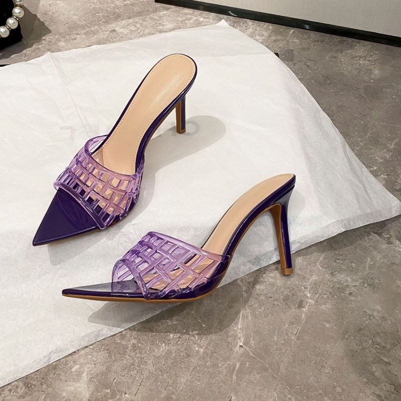 New Summer Women's Pointed Sti - Platform Mule Heel ulasan dan harga