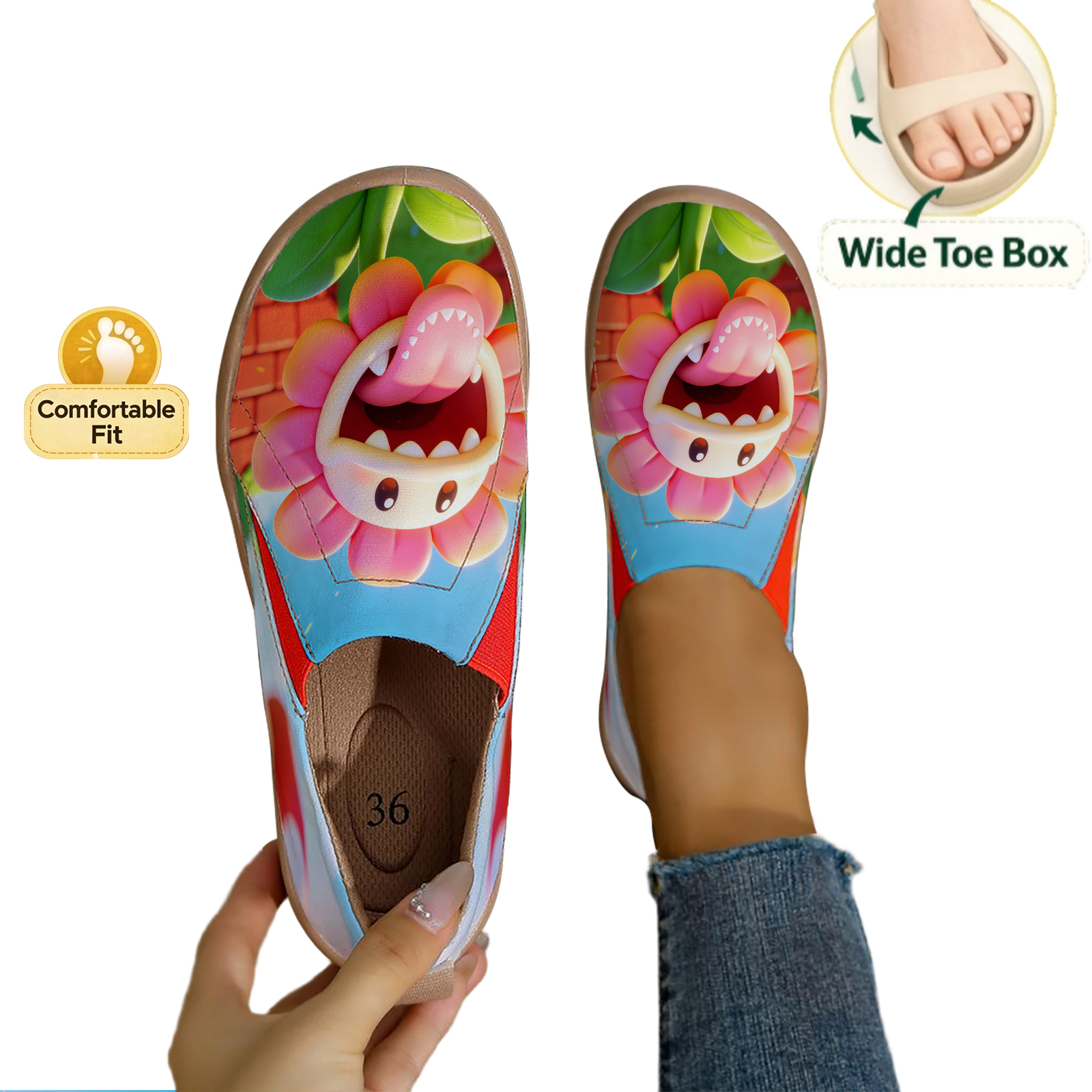Women's Wide Toe Box Cute Cart - Women'S Shoes With Wide Toe Box ulasan dan harga