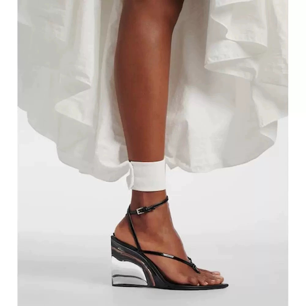 Women's Patent Leather Clear W - Wedge Heeled Sneaker ulasan dan harga