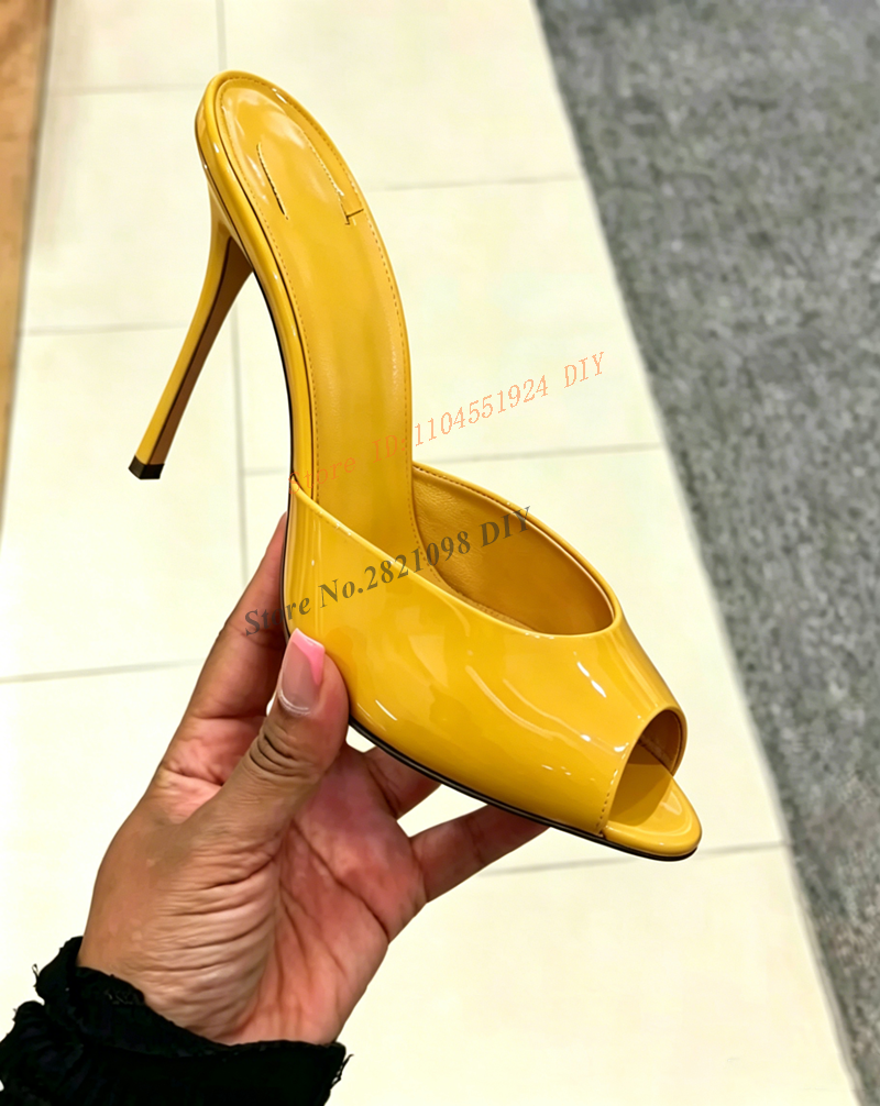 100Mm Stiletto Heeled Blue Pat - Platform Mule Heel ulasan dan harga