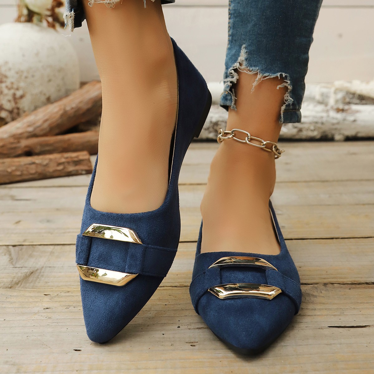 Spring and Autumn Elegant Poin - Women Shoes Elegant ulasan dan harga