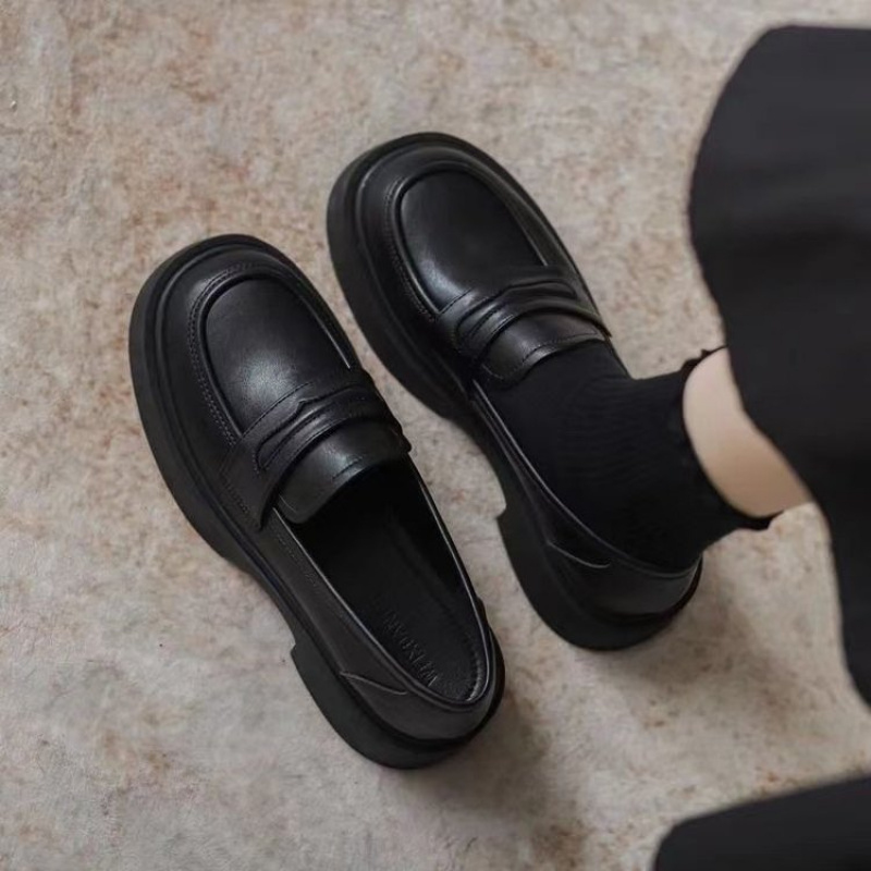 Women Black/Reddish Brown Plat - Women'S Shoes Loafers Black ulasan dan harga
