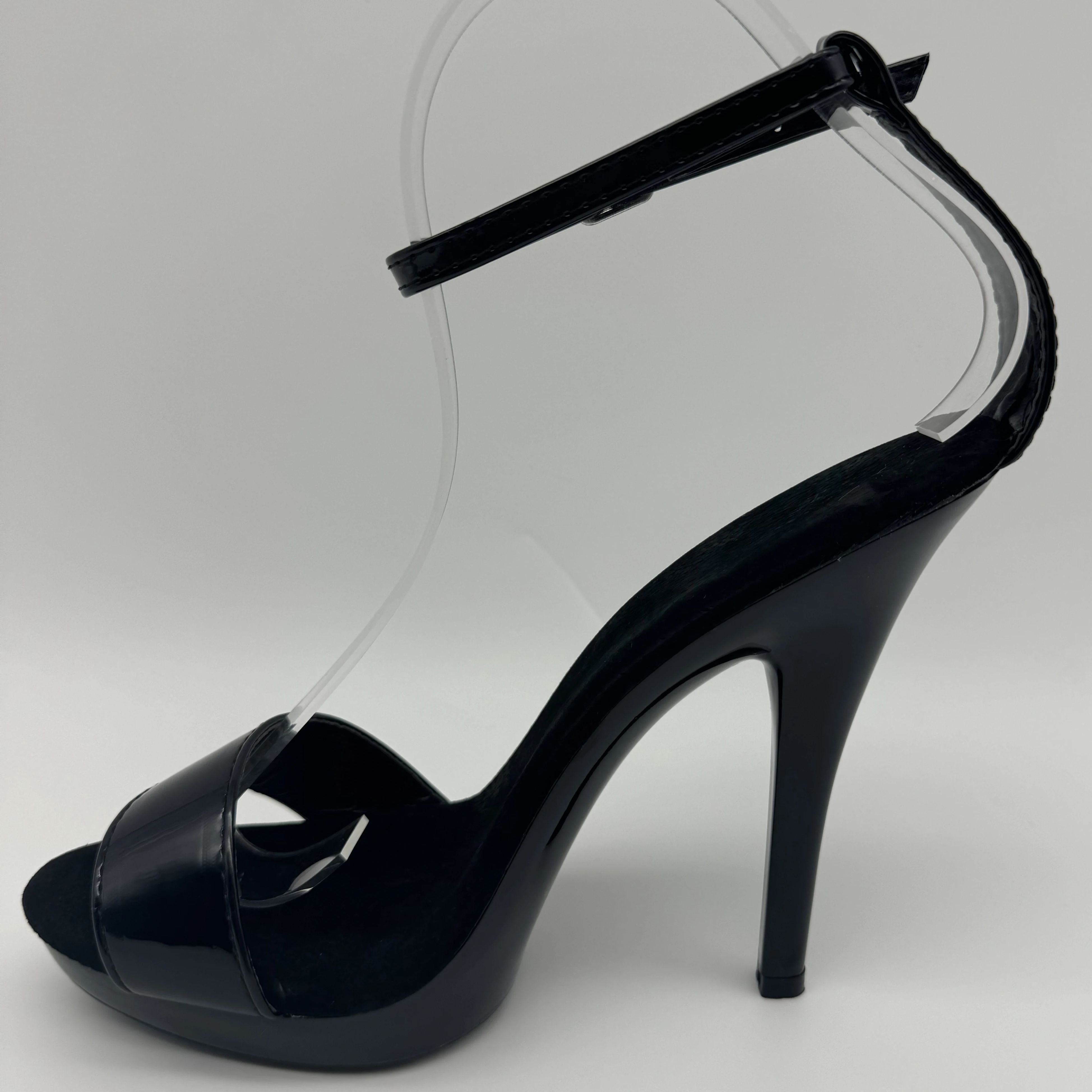 Black Patent Stilettos 13cm -  - Wide Fit Heels ulasan dan harga