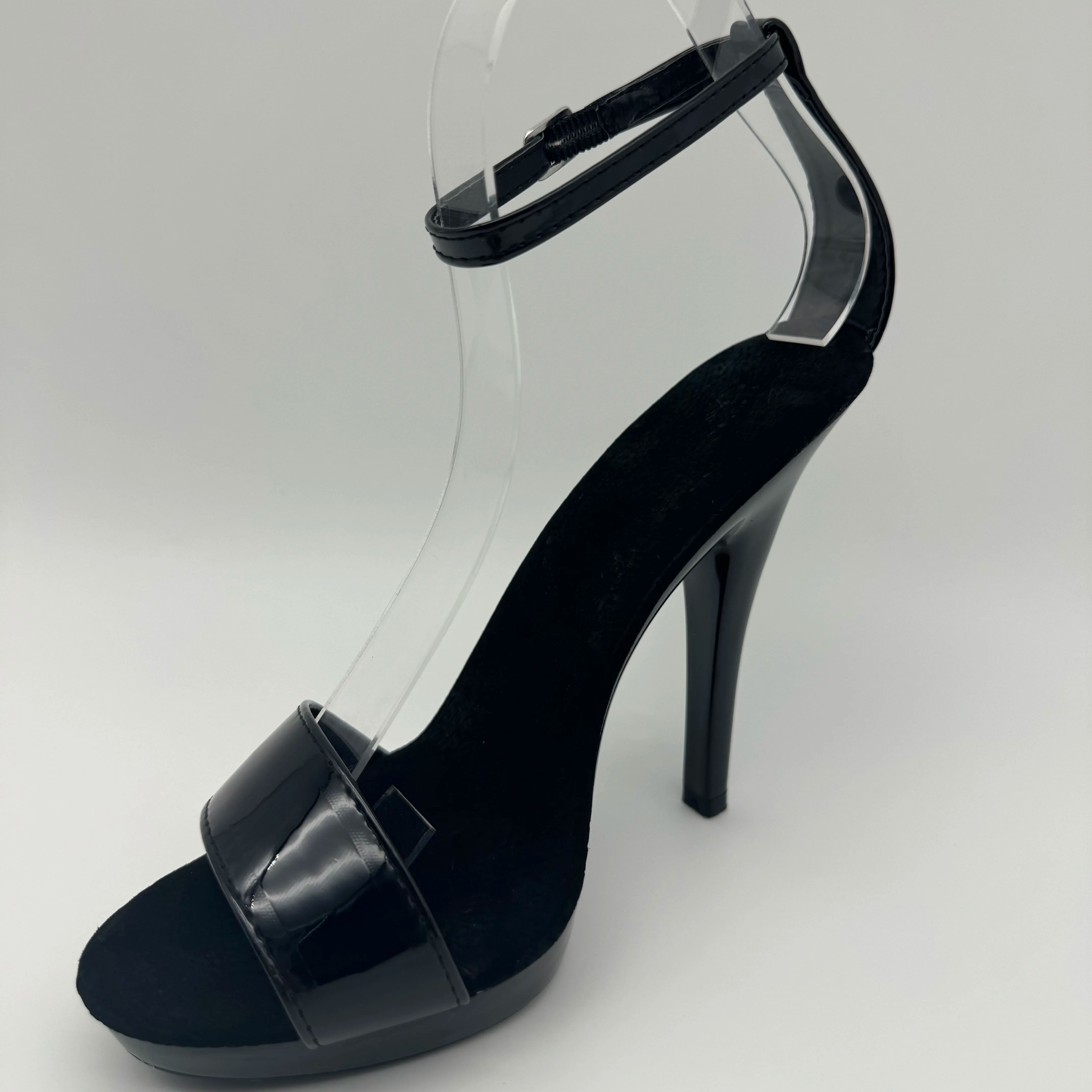 Black Patent Stilettos 13cm -  - Wide Fit Heels ulasan dan harga