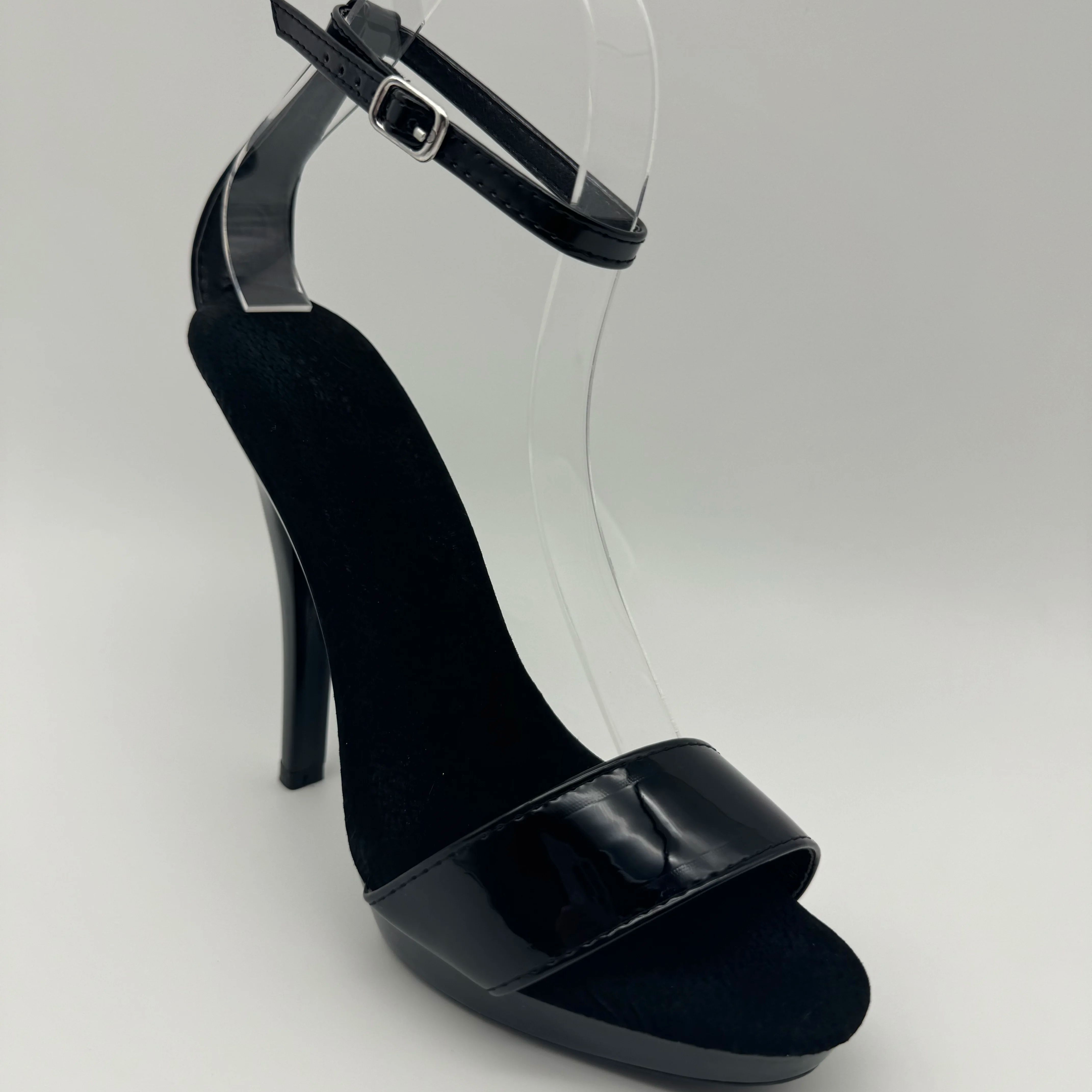 Black Patent Stilettos 13cm -  - Wide Fit Heels ulasan dan harga