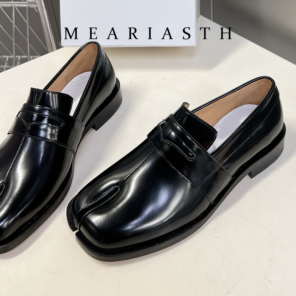black Tabi Shoes Split Toe Pat - Women'S Shoes Loafers Black ulasan dan harga