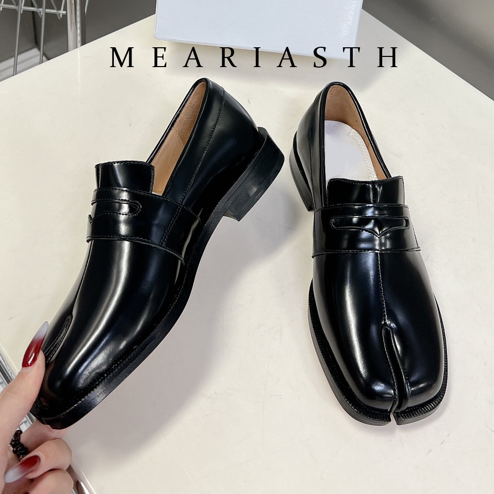 black Tabi Shoes Split Toe Pat - Women'S Shoes Loafers Black ulasan dan harga