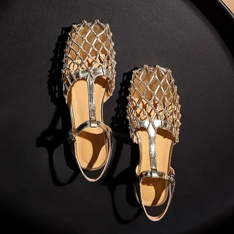 Women Weave Mesh Sandals Squar - Women'S Shoes Trending 2025 ulasan dan harga