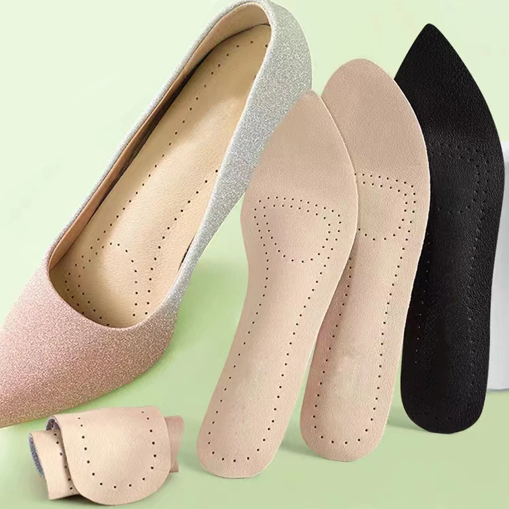 Self adhesive Leather Insoles  - Women'S Shoes For Plantar Fasciitis ulasan dan harga