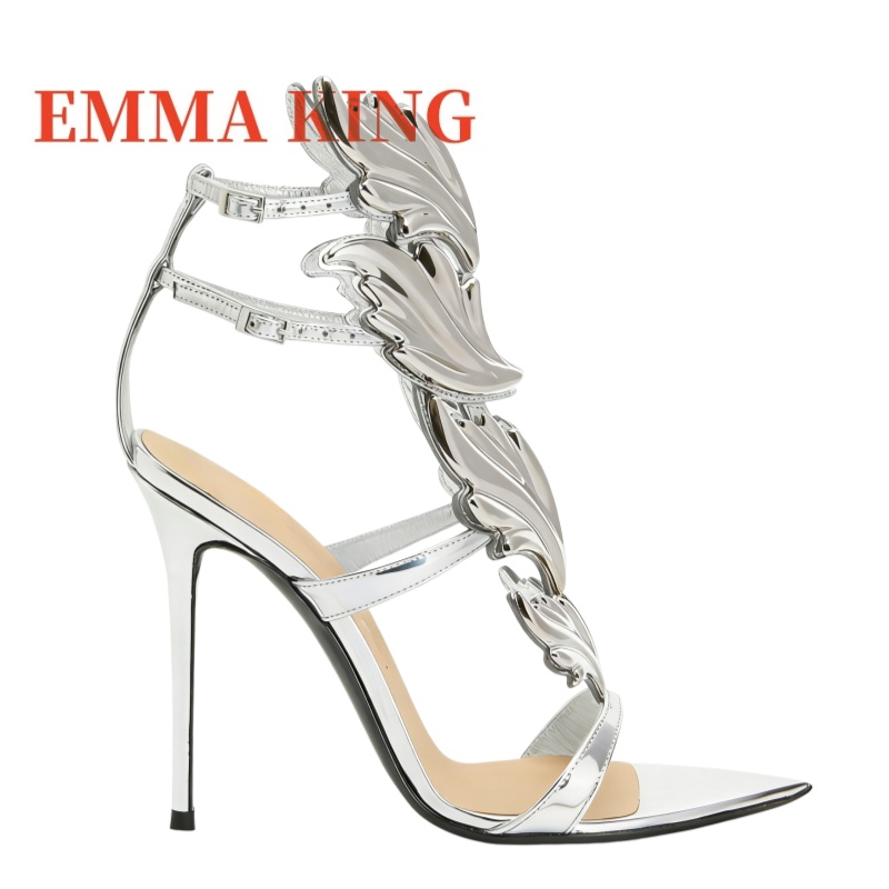 Women's Metallic Winged High H - Metallic Heel Sandal ulasan dan harga