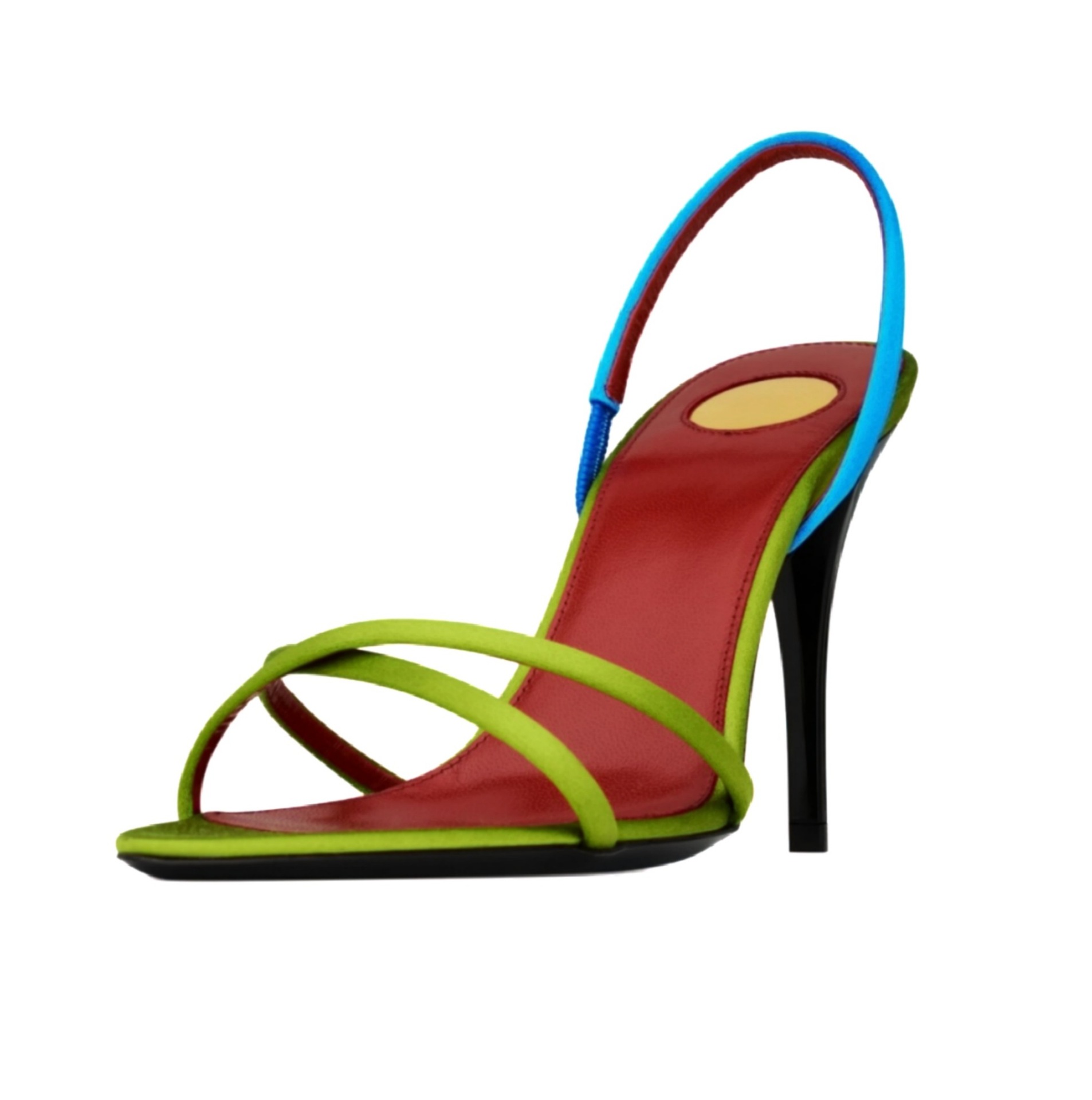 Women's Color Block Satin Cris - Platform Mule Heel ulasan dan harga