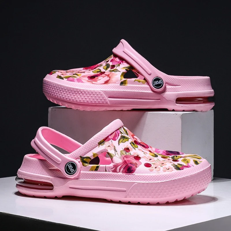 Summer Women Floral Graffiti C - Croc Style Clog ulasan dan harga