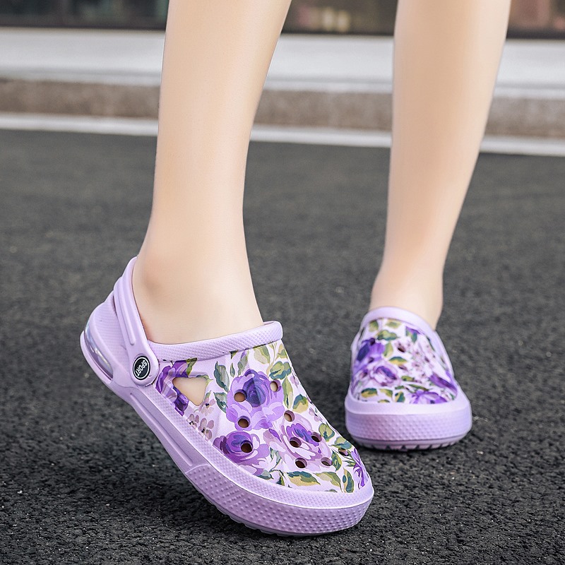 Summer Women Floral Graffiti C - Croc Style Clog ulasan dan harga