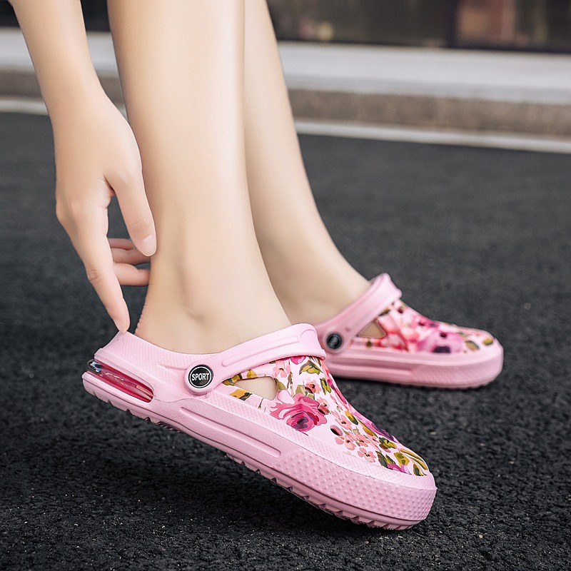 Summer Women Floral Graffiti C - Croc Style Clog ulasan dan harga