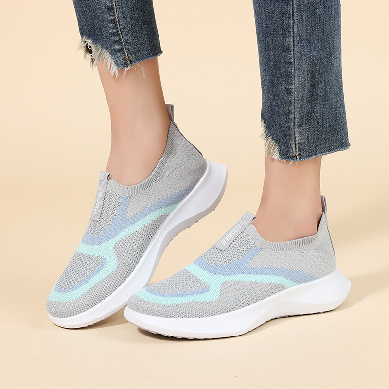 Women Mesh Knit Slip-On Traine - Women Shoes Qc ulasan dan harga