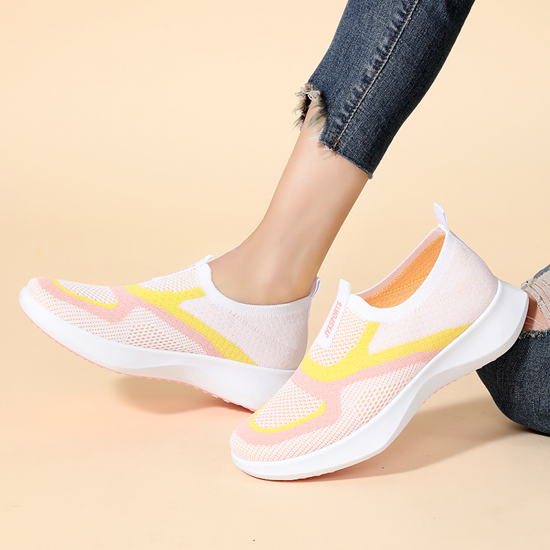 Women Mesh Knit Slip-On Traine - Women Shoes Qc ulasan dan harga