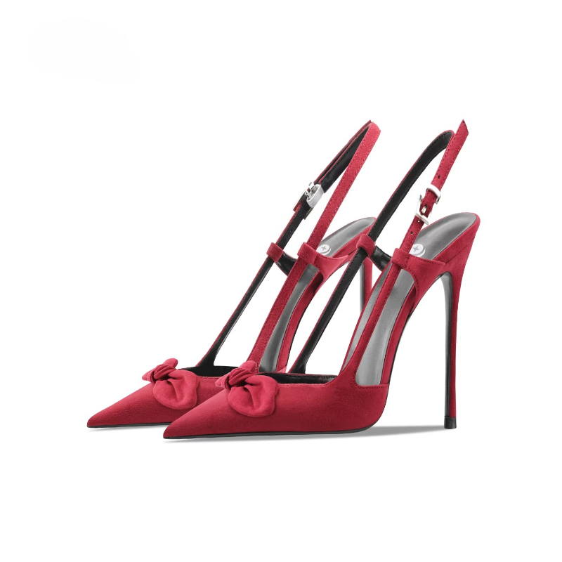 Bow Suede Heels New Summer Poi - Platform Mule Heel ulasan dan harga