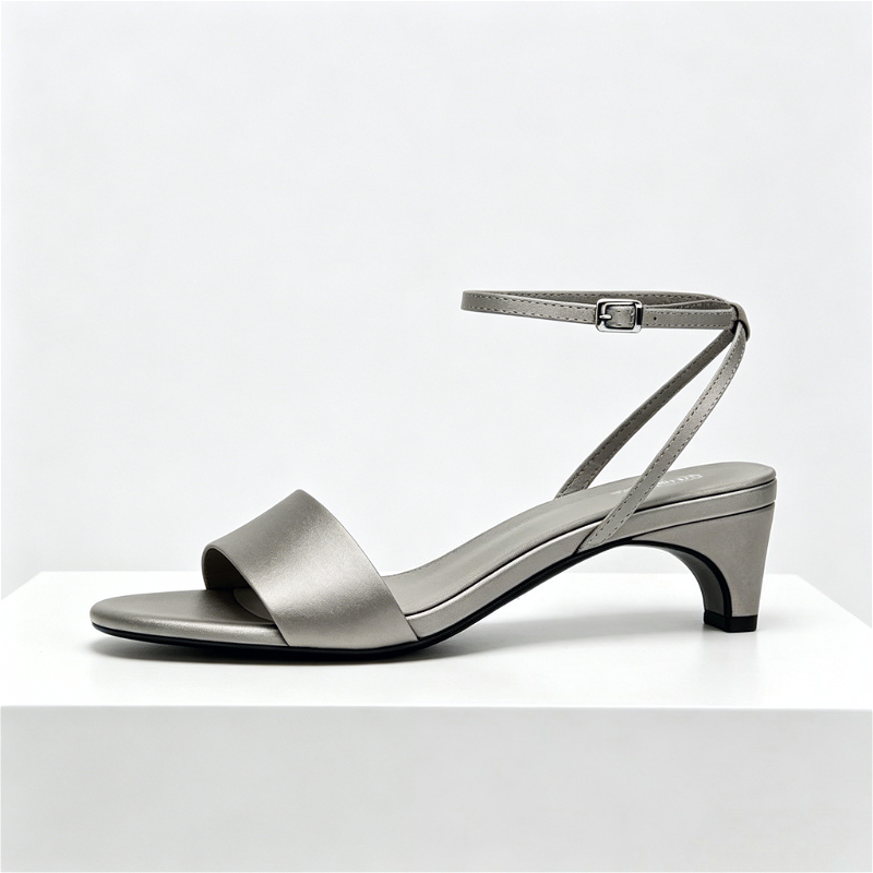 Elegant Square Toe Ankle Strap - Wide Fit Heels ulasan dan harga