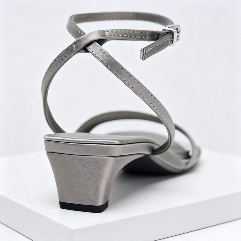 Elegant Square Toe Ankle Strap - Wide Fit Heels ulasan dan harga
