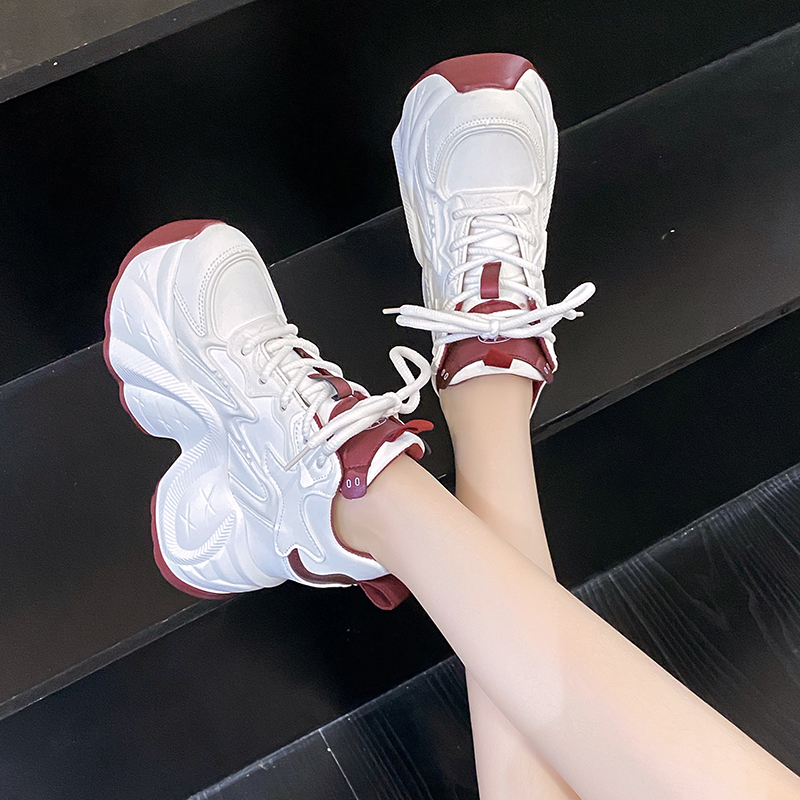 Autumn Winter Warm Chunky Snea - Wedge Heeled Sneaker ulasan dan harga