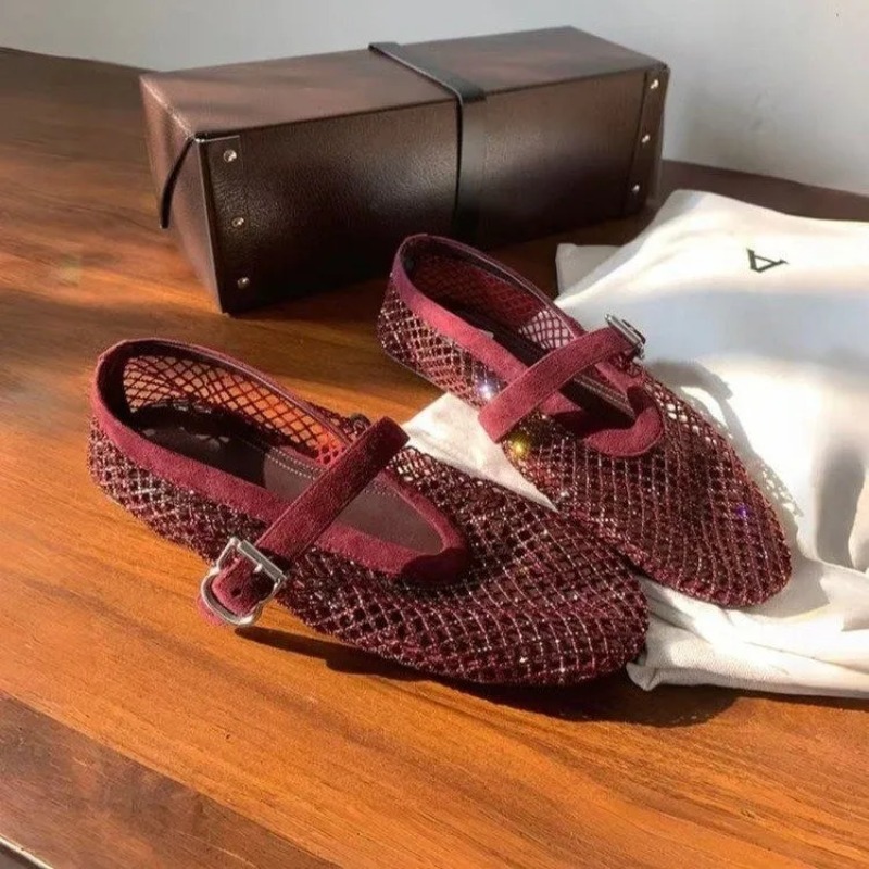Hollow Rhinestone Baotou Sanda - Women'S Shoes Toms ulasan dan harga