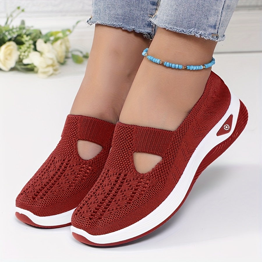 Womens Spring Summer Knit Slip - Women'S Shoes For Plantar Fasciitis ulasan dan harga