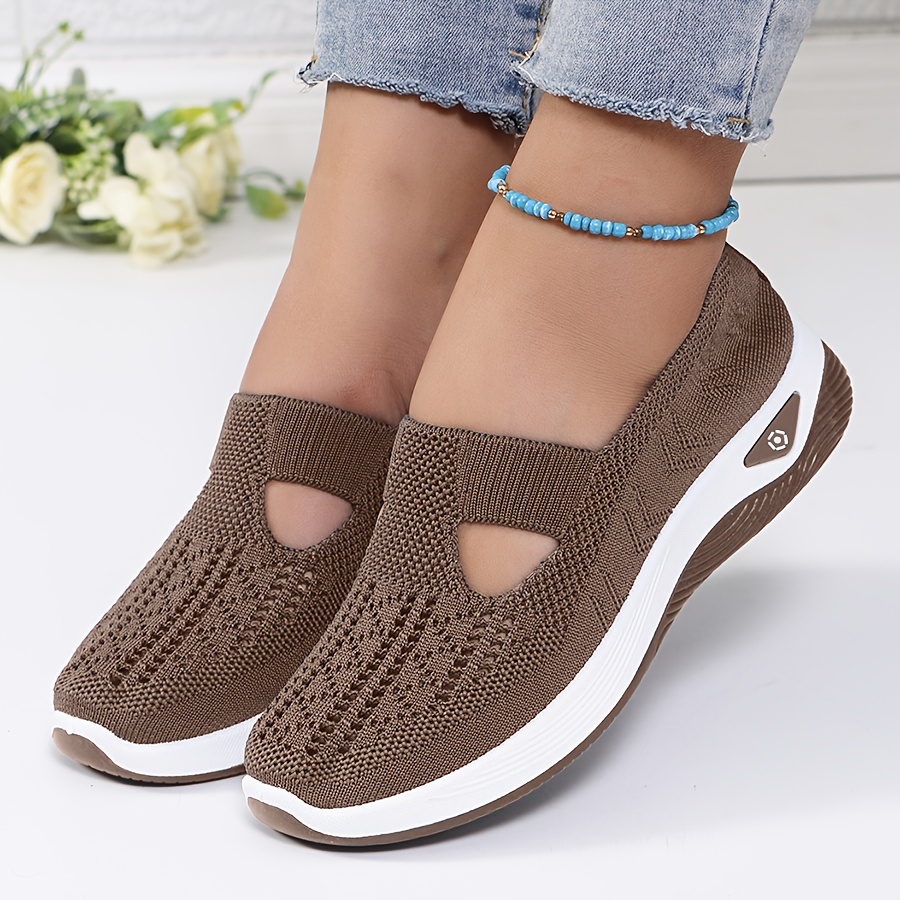 Womens Spring Summer Knit Slip - Women'S Shoes For Plantar Fasciitis ulasan dan harga