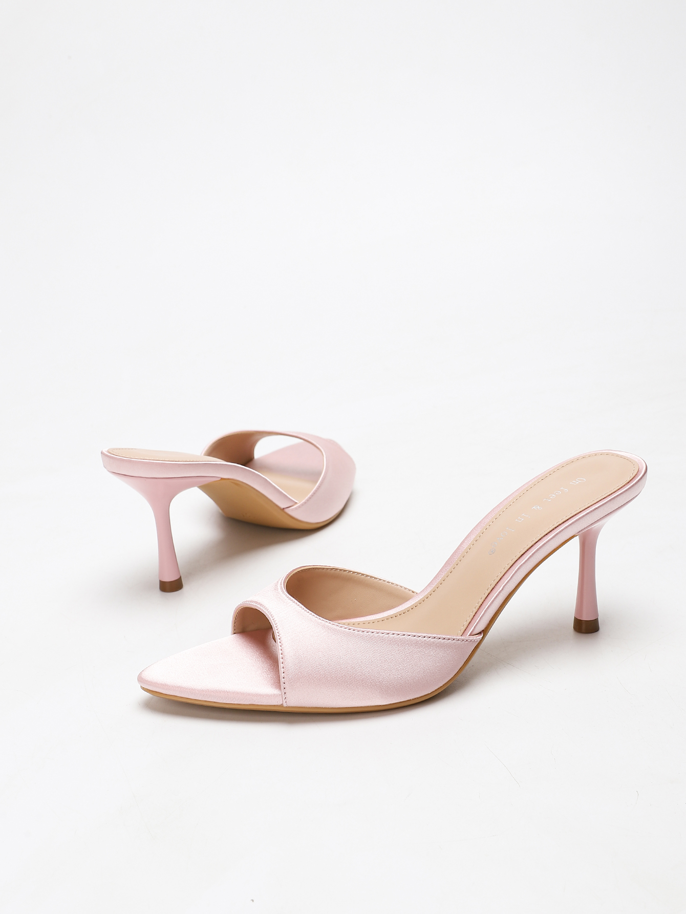 Women's Satin Pointed Toe Stil - Platform Mule Heel ulasan dan harga