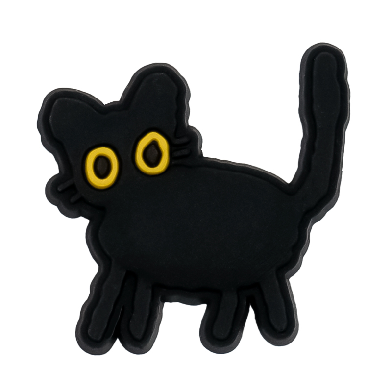 9Pcs Tblack catr Croc Charms S - Croc Style Clog ulasan dan harga