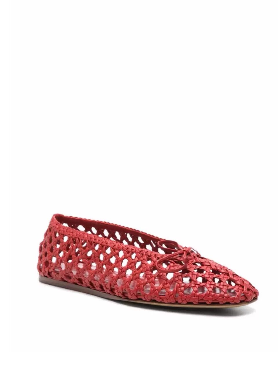 Women's Red Crochet Mesh Balle - Ballet Flat Women ulasan dan harga