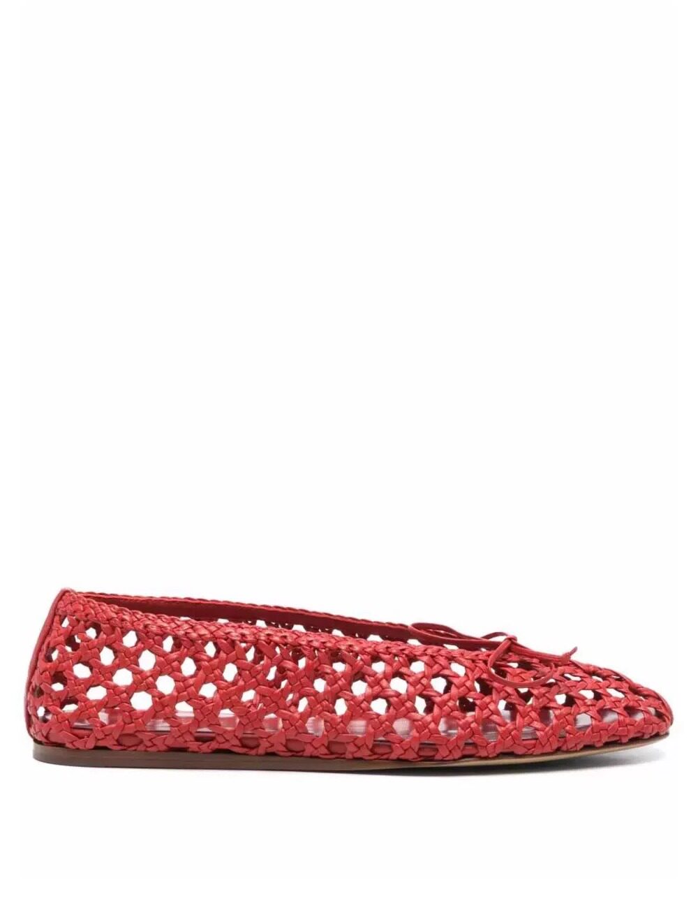 Women's Red Crochet Mesh Balle - Ballet Flat Women ulasan dan harga
