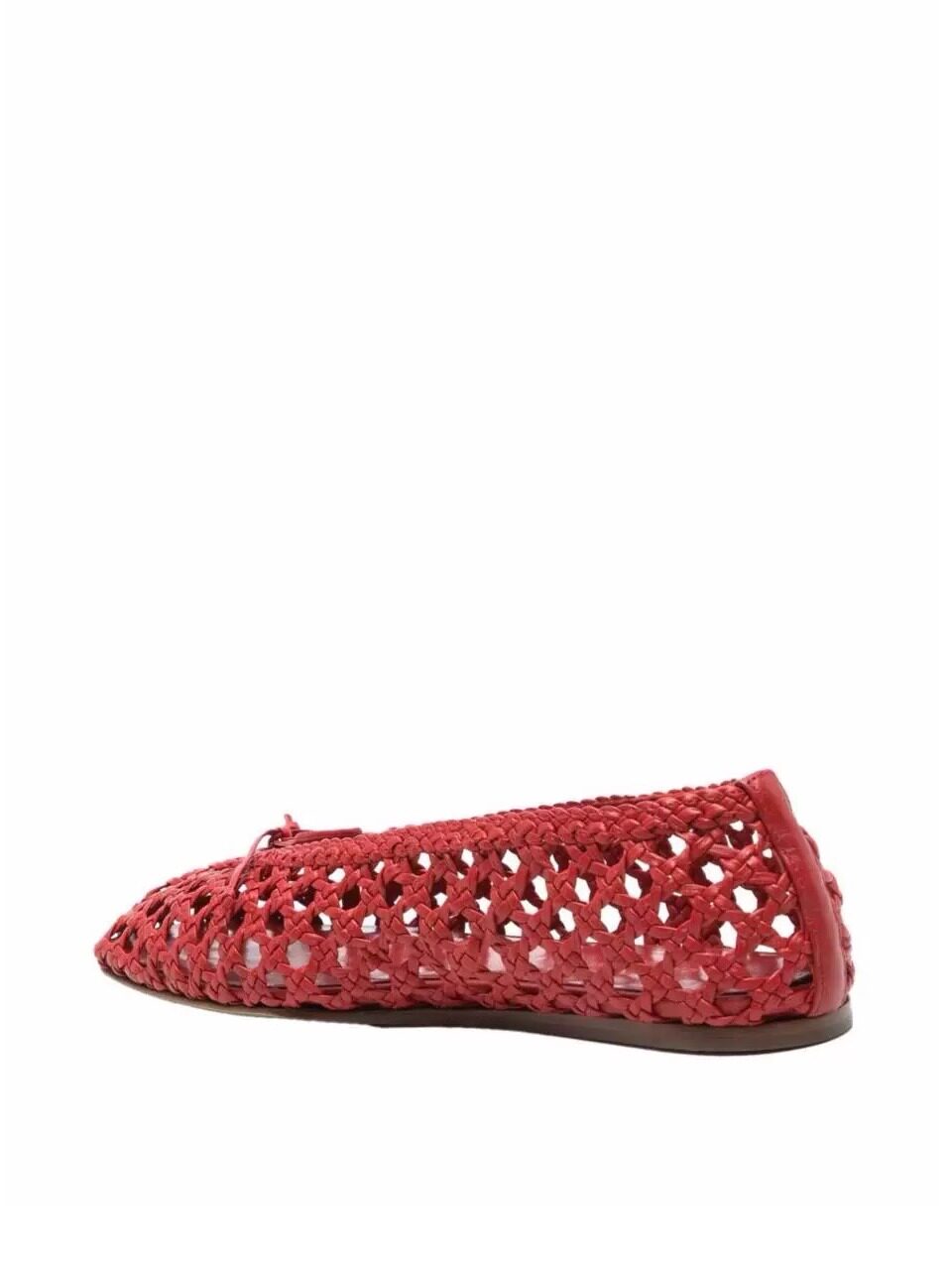 Women's Red Crochet Mesh Balle - Ballet Flat Women ulasan dan harga