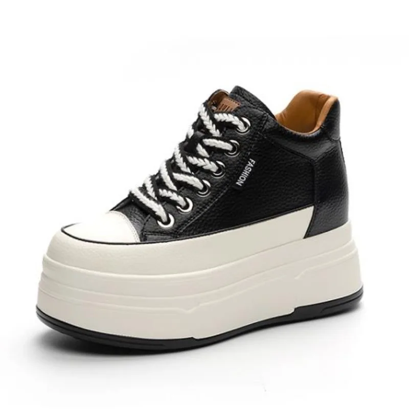 9CM Cow Suede Genuine Leather  - Wedge Heeled Sneaker ulasan dan harga