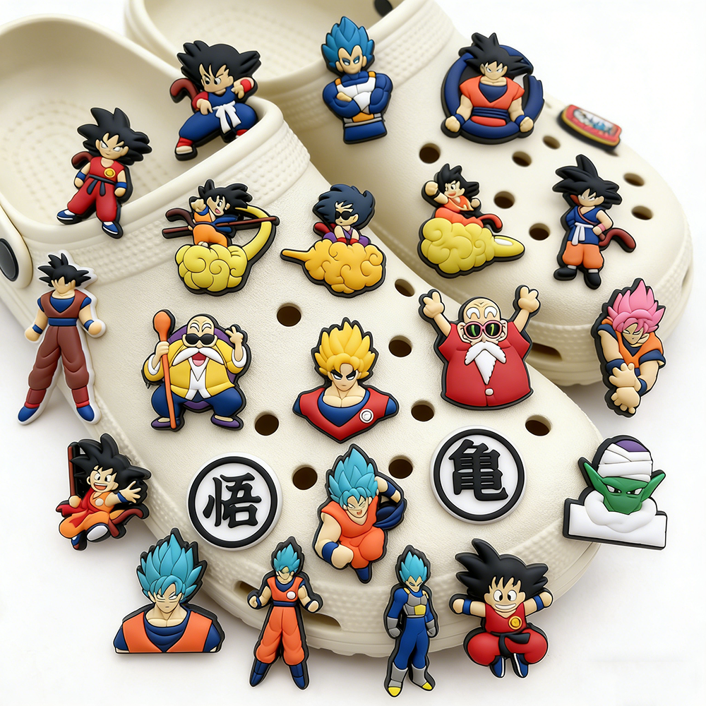 22pcs Dragon Ball Series Shoe  - Croc Style Clog ulasan dan harga