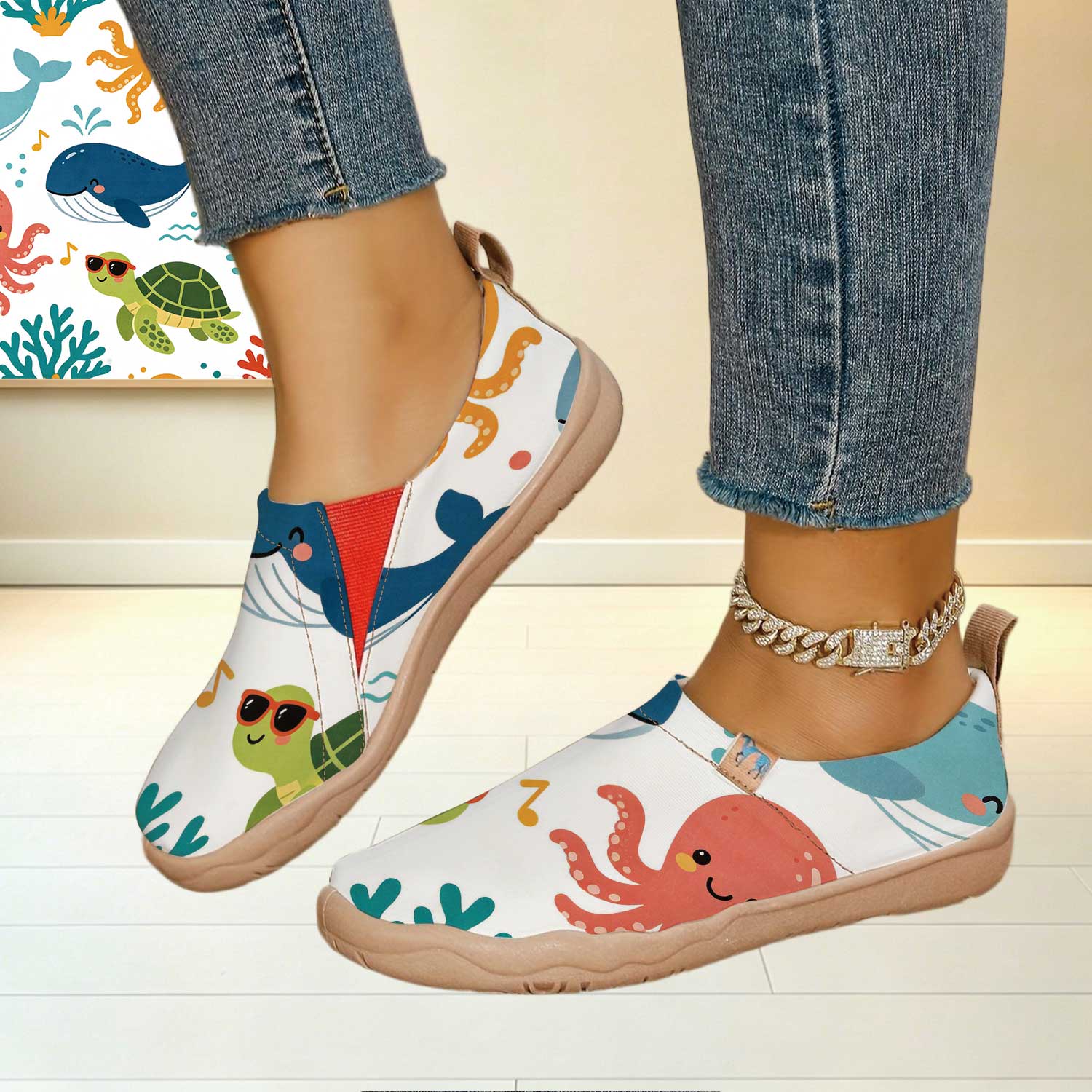 Women's Wide Toe Box Fun Carto - Women'S Shoes With Wide Toe Box ulasan dan harga