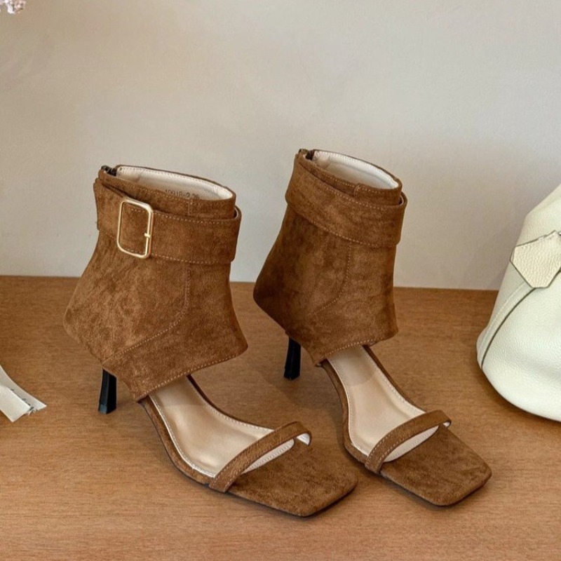Retro Summer New Square Toe Op - Platform Mule Heel ulasan dan harga