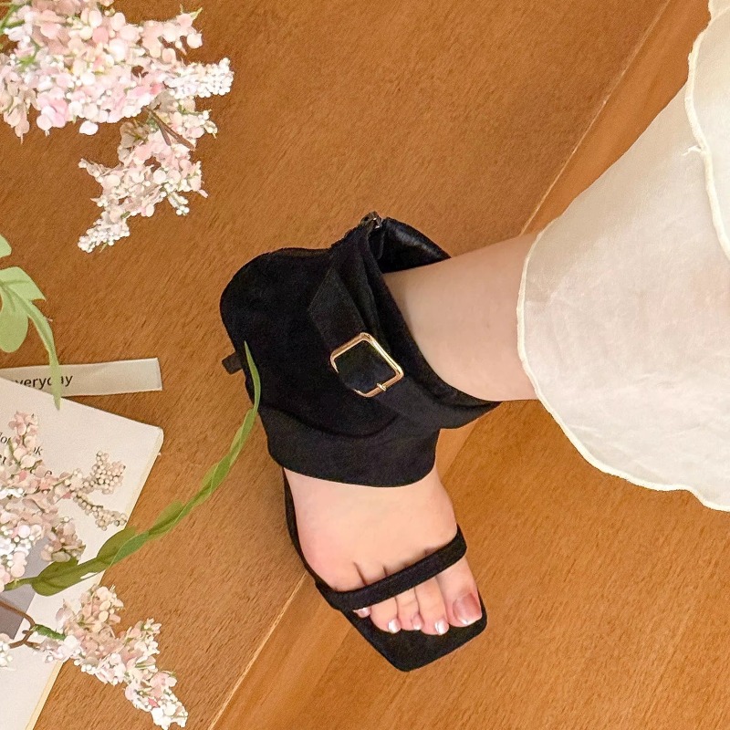 Retro Summer New Square Toe Op - Platform Mule Heel ulasan dan harga